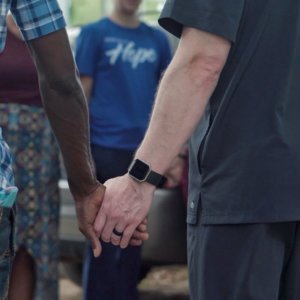 person holding hands